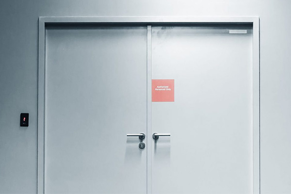 Commercial steel security doors