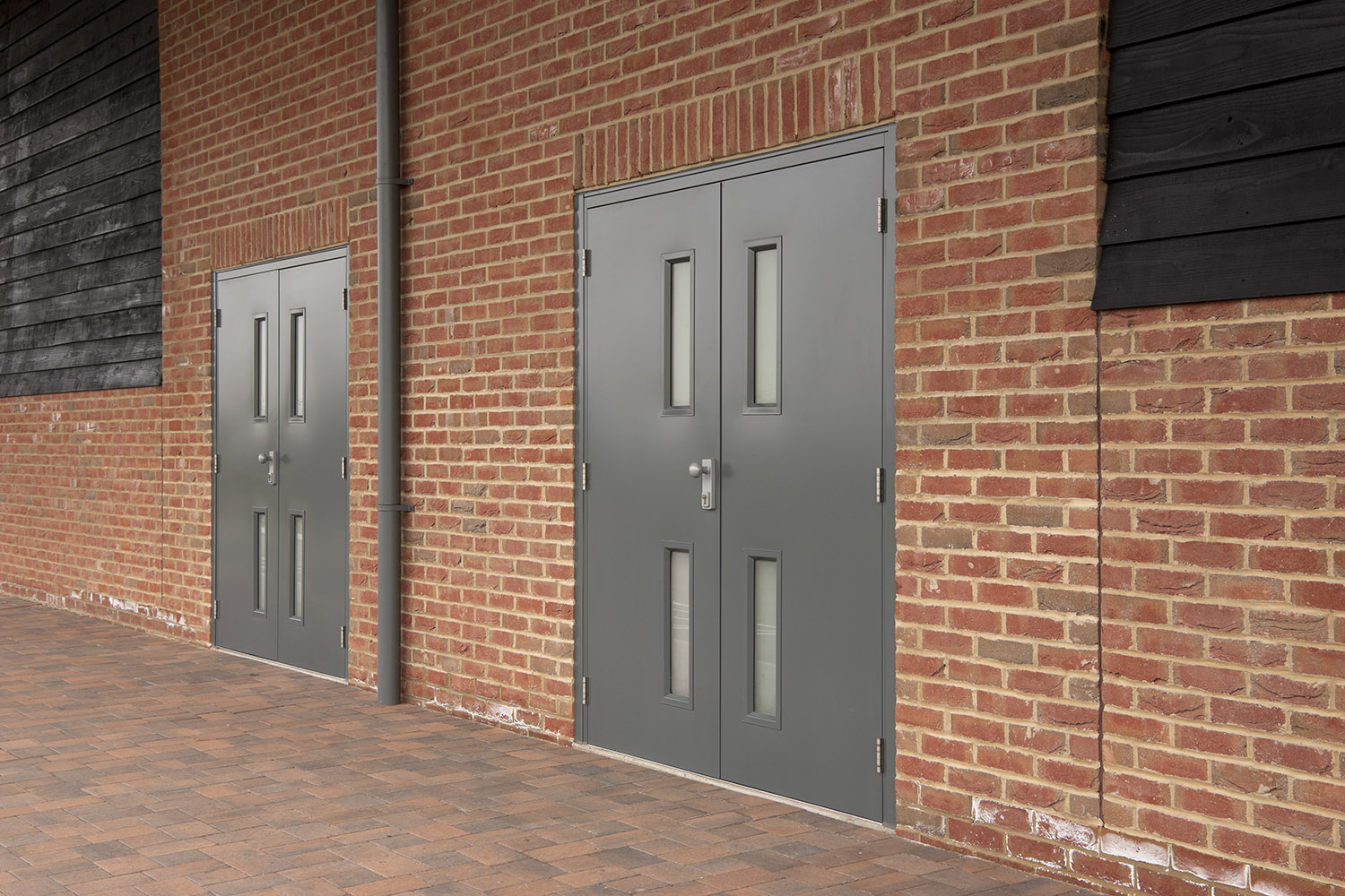 Steel security doors